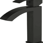 Black Single Handle Curved Faucet