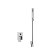 Ensemble de douche carré chromé