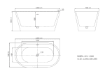 Freestanding Bathtub 60_ Sharp Edge - Image 2