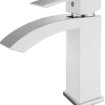 Silver Single Handle Curved Faucet