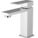 Silver Single Handle Straight Faucet