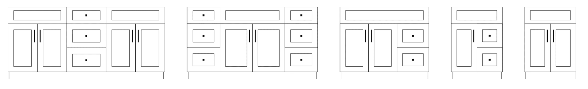 MDF Vanities White/Grey/Blue - Image 3