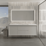 Floating Vanities Birch/White