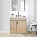 30'' Solid Wood - Slim Oak with Drawers Left / Right