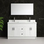 60'' MDF Double Sink, 4 Doors, 2 Drawers - Image 2